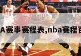 NBA赛事赛程表,nba赛程百科