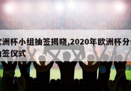 欧洲杯小组抽签揭晓,2020年欧洲杯分组抽签仪式